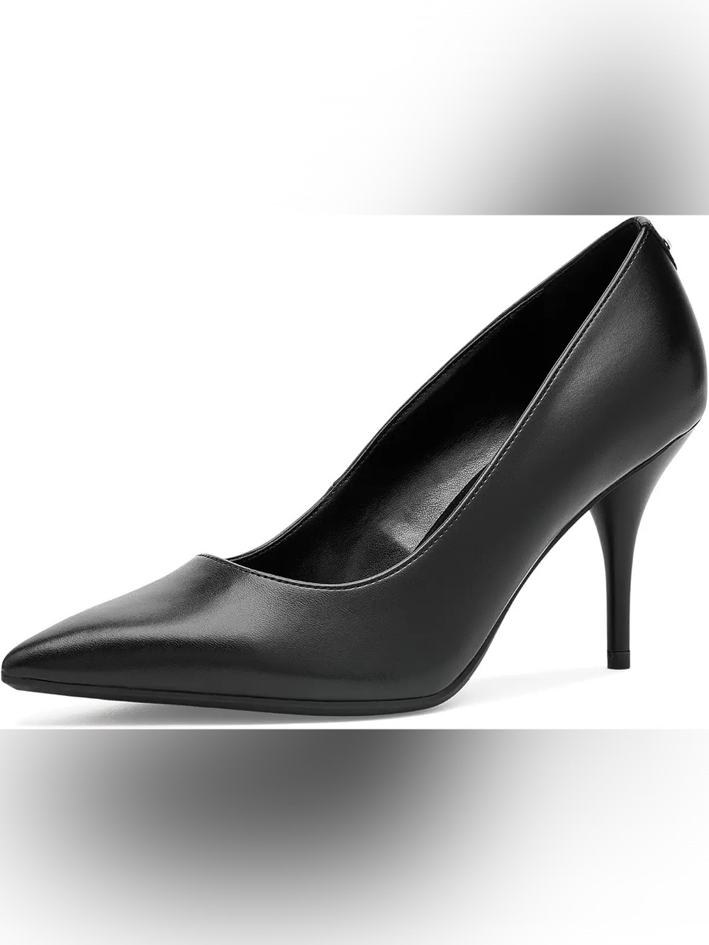 Calvin Klein Black Pointed-Toe Mid Stiletto Pump
